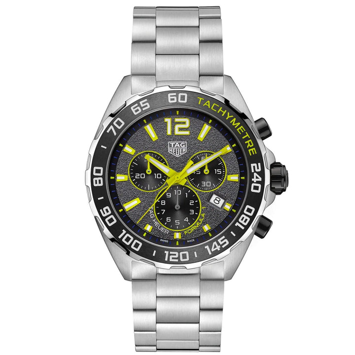 TAG Heuer horloge Formule 1 chronograaf 43m grijs quartz staal CAZ101AG.BA0842 - Capodagli 1937