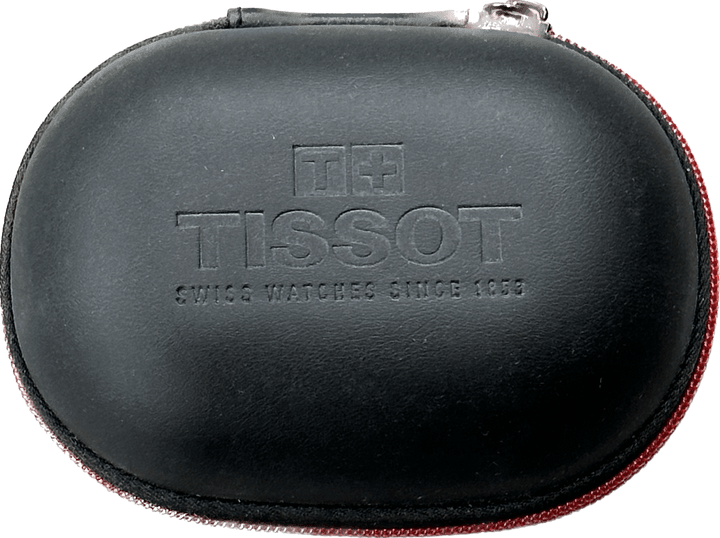 Tissot Reiseetui mit Uhrenbezug aus schwarzem Leder TIS-01-BOX – Capodagli 1937