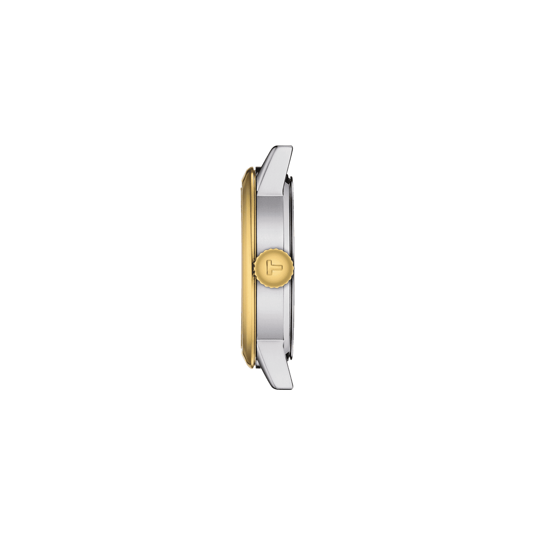 Tissot orologio Classic Dream Lady 28mm argento quarzo acciaio finiture PVD oro giallo T129.210.22.031.00 - Capodagli 1937