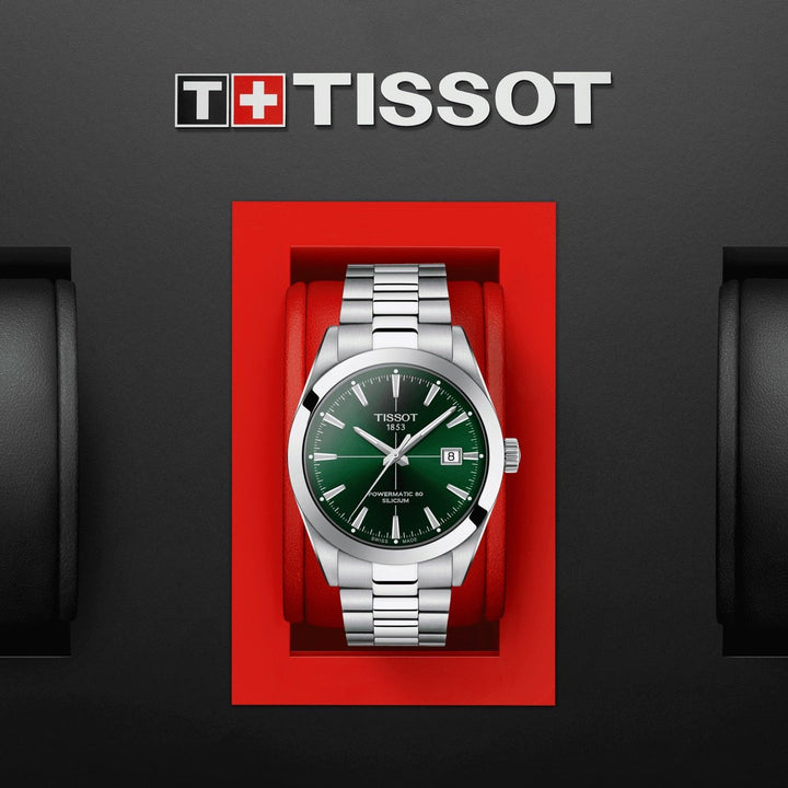 Tissot orologio Gentleman Powermatic 80 Silicium 40mm verde automatico acciaio T127.407.11.091.01 - Capodagli 1937