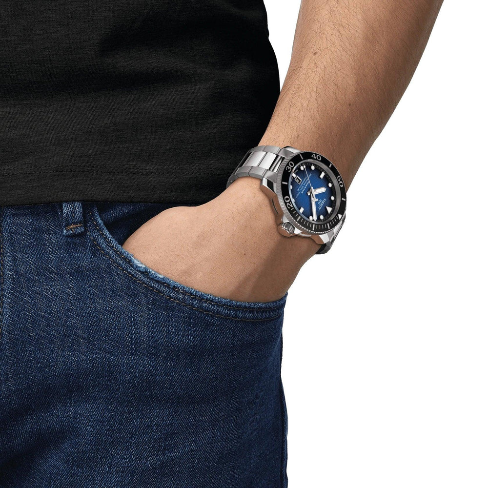 Tissot-Uhr Seastar 2000 Professional Powermatic 80 46 mm blauer Automatikstahl T120.607.11.041.01 – Capodagli 1937