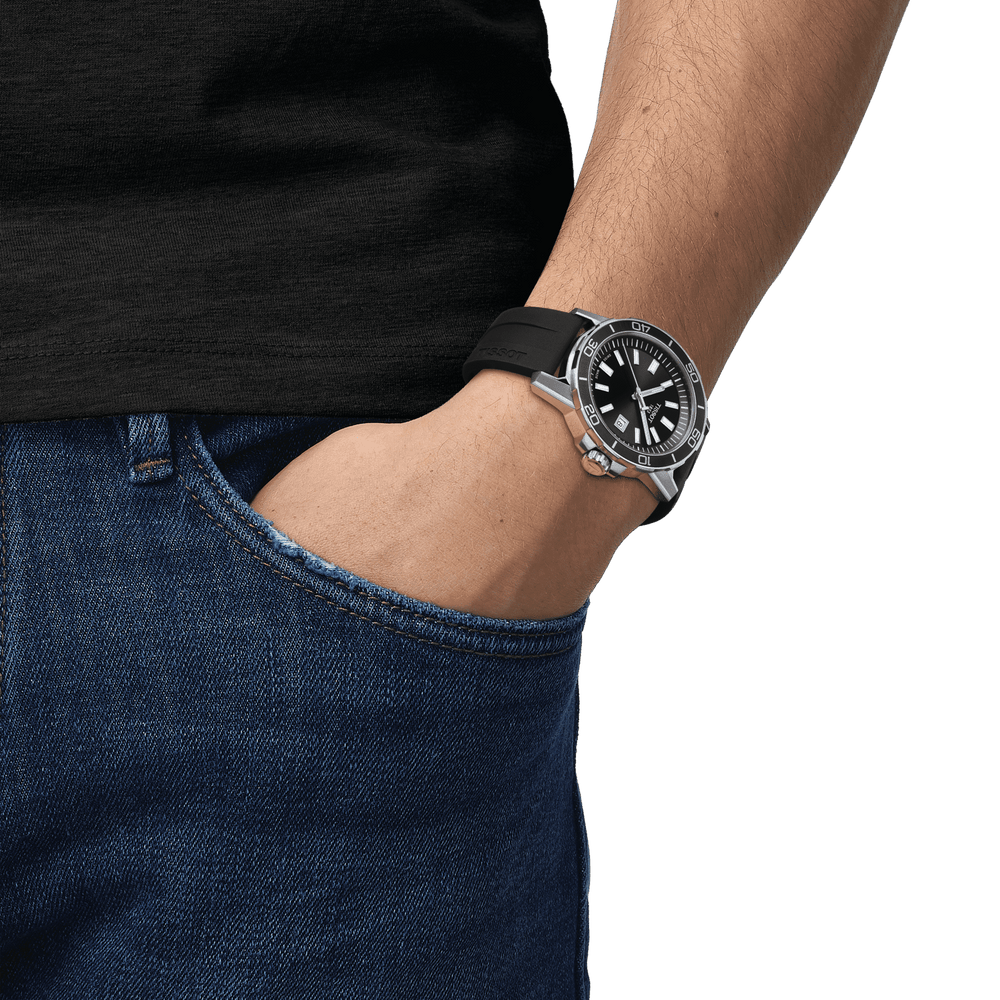 Tissot Uhr Supersport Gent 44 mm schwarzer Quarzstahl T125.610.17.051.00 – Capodagli 1937