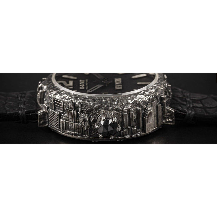 U-Boot-Uhr New York 925 Diamant 45mm schwarz Automatik 925er Silber NEW YORK 925 - Capodagli 1937