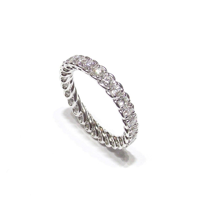 World Diamond Group Ewigkeitsring 18kt Weißgold Diamanten 0,90ct G Farbe AET024100DI-090 - Gioielleria Capodagli
