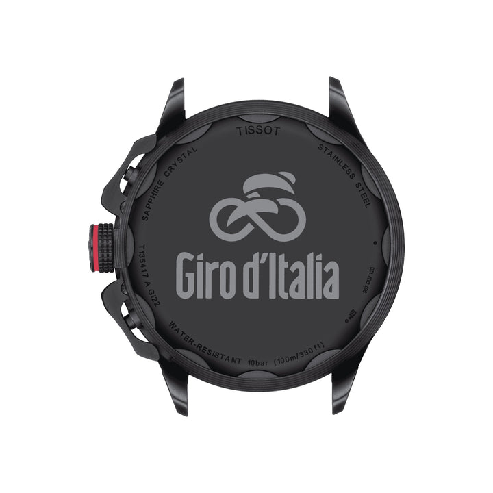 Tisssot T-Race Cycling Watch Giro D'Italia 2022 Special Edition 45mm Quartz Steel Finish PVD Black T135.417.37.051.01