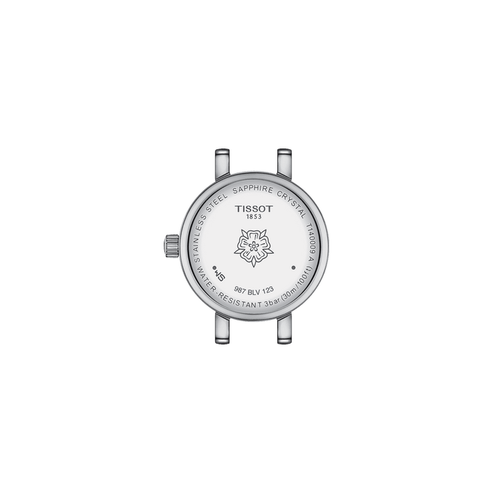 Tissot Watch Mooie ronde 19,5 mm Madreperper Quartz Steel T140.009.11.111.00 uur