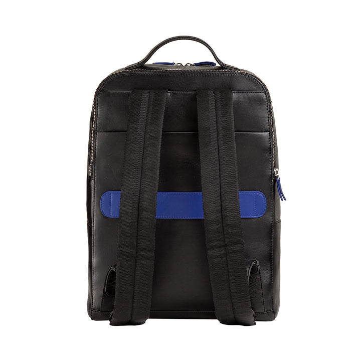 DuDu Portable PC Men's Backpack en lederen tablet, dubbele rits tegen -deft rugzak, reis -rugzak met trolleyaanval